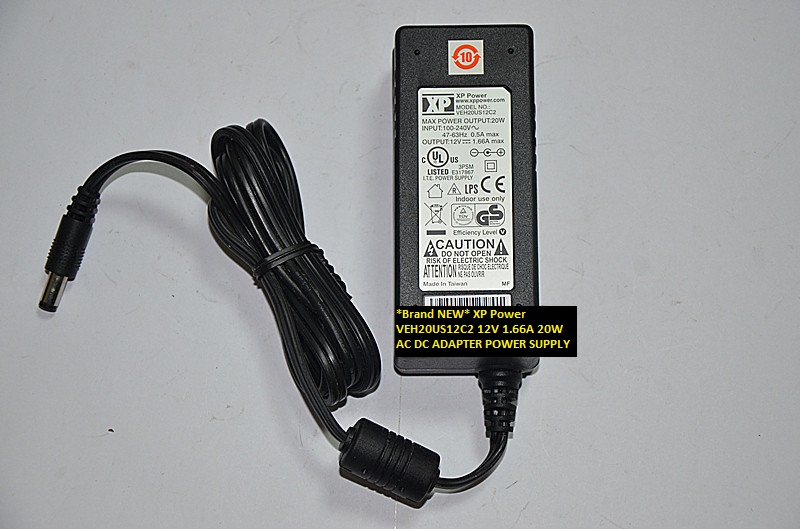 *Brand NEW* XP Power 20W AC DC ADAPTER 12V 1.66A VEH20US12C2 POWER SUPPLY